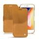 Apple iPhone 8 Plus leather case - Or Maïa ( Pantone 871C ) 