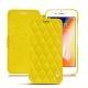 Apple iPhone 8 Plus leather case - Jaune fluo - Couture