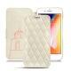 Capa em pele Apple iPhone 8 Plus - Blanc escumo - Couture