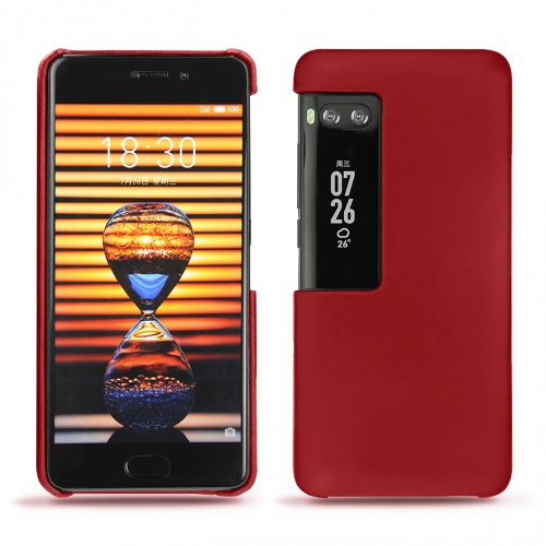 Custodia in pelle Meizu Pro 7Rouge ( Nappa - Pantone #d50032 ) 