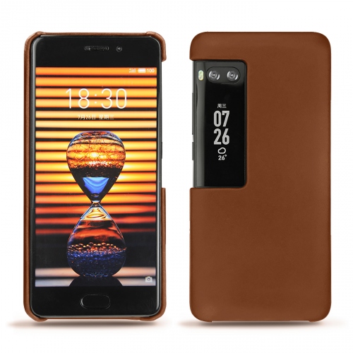 Capa em pele Meizu Pro 7Marron ( Nappa - Pantone #8B4720 ) 