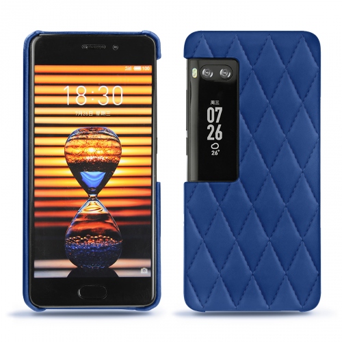 Funda de piel Meizu Pro 7Bleu océan - Couture ( Nappa - Pantone #15458a) 