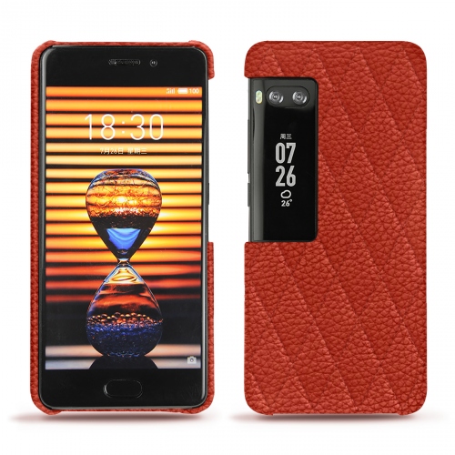 Funda de piel Meizu Pro 7Papaye - Couture ( Pantone #b54317 ) 