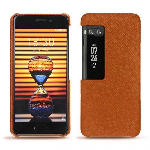 Meizu Pro 7 leather caseOrange vibrant ( Pantone #e36b39 ) 