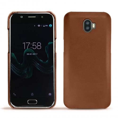 Funda de piel Wiko WimMarron ( Nappa - Pantone #8B4720 ) 