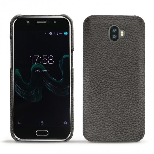 Etuis, Housses et coques Haute-Couture en cuir pour Wiko WimAnthracite ( Pantone #41403c ) 