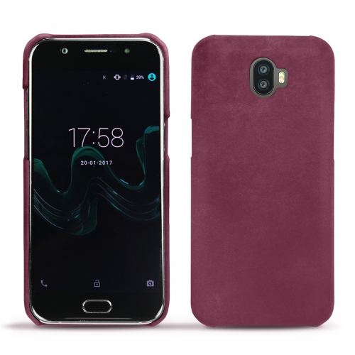 Custodia in pelle Wiko WimPrune vintage ( Pantone #612434 ) 