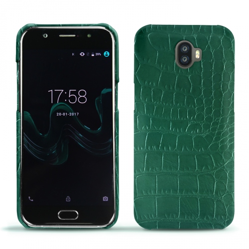 レザーケース Wiko WimCrocodile pino ( Pantone #173F35 ) 