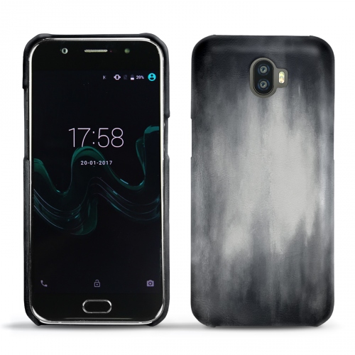 Funda de piel Wiko WimGris Patine