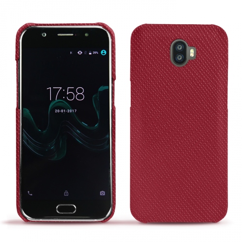 Wiko Wim leather caseRouge passion ( Pantone #a6192e ) 