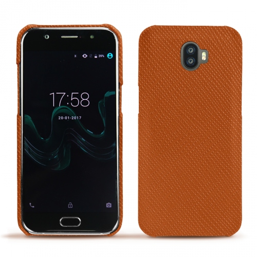 レザーケース Wiko WimOrange vibrant ( Pantone #e36b39 ) 