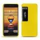 Coque cuir Meizu Pro 7 Plus - Jaune fluo
