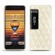 Funda de piel Meizu Pro 7 Plus - Blanc - Couture ( Bologna - White ) 