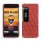 Coque cuir Meizu Pro 7 Plus - Cerise vintage - Couture