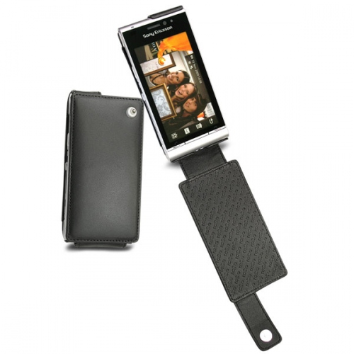 Housse cuir Sony Ericsson Satio - Idou  - Noir ( Nappa - Black ) 