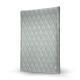 Case for an A4 size note pad - Griffe 1 - Gris - Couture ( Nappa - Pantone W428C ) 