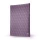 Notizzettel-Spender DIN A4 - Griffe 1 - Lilas - Couture ( Nappa - Pantone 2645U ) 