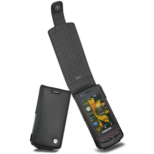 Lederschutzhülle Samsung Tocco Ultra Touch S8300  - Noir ( Nappa - Black ) 