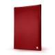 Case for an A5 size note pad - Griffe 1 - Rouge ( Nappa - Pantone 199C ) 