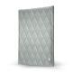 Case for an A5 size note pad - Griffe 1 - Gris - Couture ( Nappa - Pantone W428C ) 