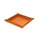 Ablage aus Leder - M - Orange PU