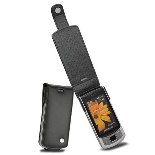 Samsung GT-S7350 Ultraslide  leather case - Noir ( Nappa - Black ) 