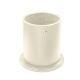 Leather pen pot - round - Blanc (  Nappa - White ) 