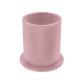 Stiftbecher aus Leder - Rund - Rose PU
