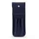 Leather case for 2 pens - Cobalt ( Pantone 2766C ) 