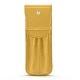 Etui cuir pour deux stylos - Mimosa ( Pantone 141C ) 