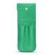 Custodia cuoio per due penne - Menthe vintage ( Pantone 562C ) 