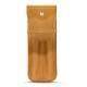 Leather case for 2 pens - Or Maïa ( Pantone 871C ) 