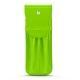 Estuche de piel para dos bolígrafos - Vert fluo