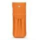 Etui cuir pour deux stylos - Abaca arancio
