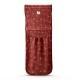 Leather case for 2 pens - Autruche ciliegia