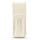 Custodia cuoio per due penne - Blanc PU