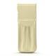 革製ペンケース (2本) - Beige PU