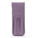 Custodia cuoio per due penne - Lilas PU