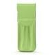 Etui cuir pour deux stylos - Vert olive PU