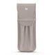 Leather case for 2 pens - Taupe innocent