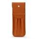 Estuche de piel para dos bolígrafos - Orange vibrant