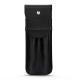 Leather case for 2 pens - Negre poudro