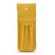 Etui cuir pour deux stylos - Jaune soulèu