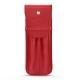 Custodia cuoio per due penne - Rouge troupelenc