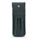 Leather case for 2 pens - Blu marino