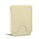 革製名刺入れ - 20 枚 - Ivoire ( Sleek P C12 - White ) 