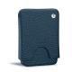 Leather case for business  cards - 20 cards - Indigo ( Pantone 303U ) 