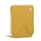 Leather case for business  cards - 20 cards - Mimosa ( Pantone 141C ) 