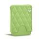 Leather case for business  cards - 20 cards - Vert olive - Couture ( Nappa - Pantone 578U ) 