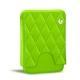 Estuche de piel para tarjetas de visita - 20 tarjetas - Vert fluo - Couture